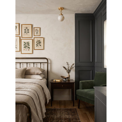 Umbel Alabaster Semi-Flush Mount