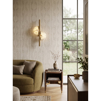 Sigtuna Dual Disc Alabaster Wall Sconce