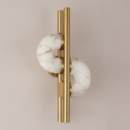 Sigtuna Dual Disc Alabaster Wall Sconce