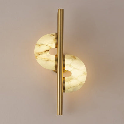 Sigtuna Dual Disc Alabaster Wall Sconce