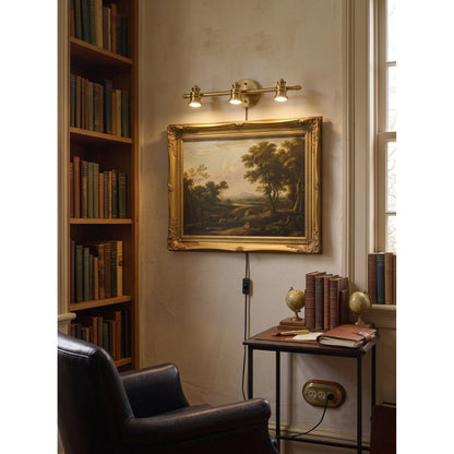 Doria Brass Plug-in Wall Sconce