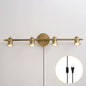 Doria Brass Plug-in Wall Sconce