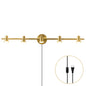 Doria Brass Plug-in Wall Sconce