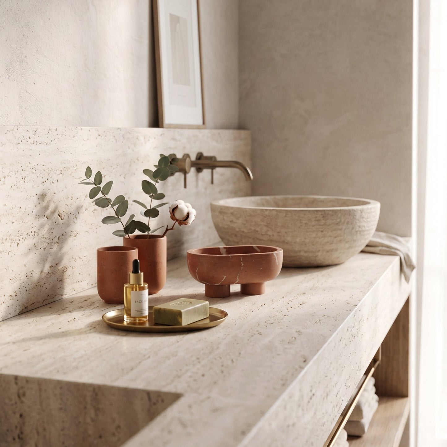 Andien Footed Oval Tray