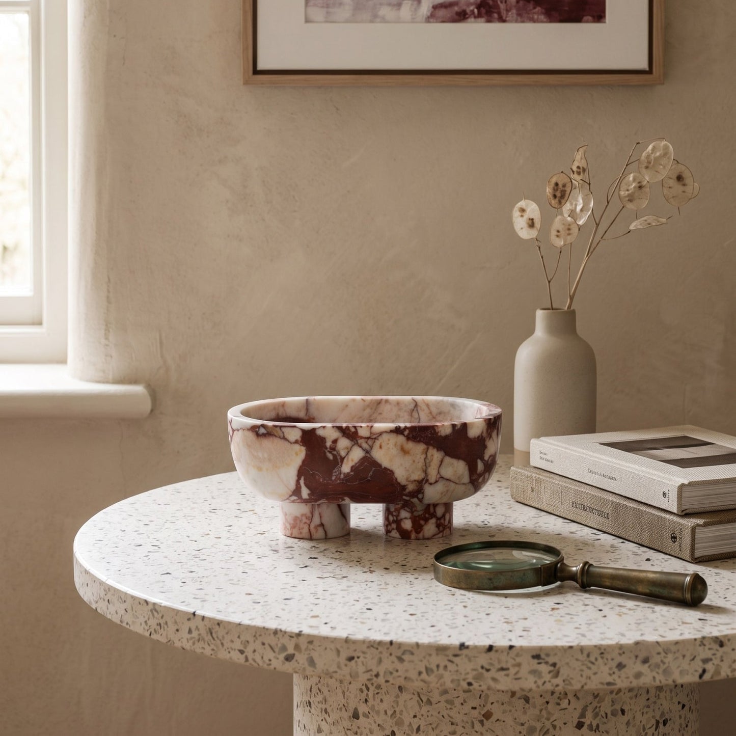 Andien Footed Oval Tray