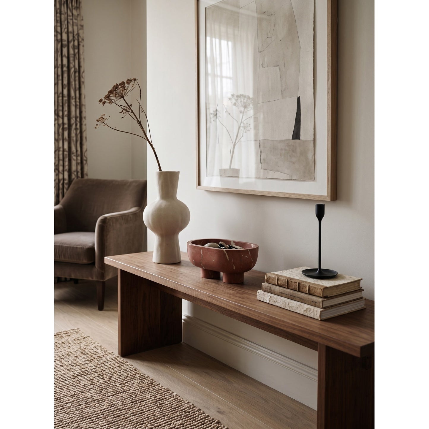 Andien Footed Oval Tray