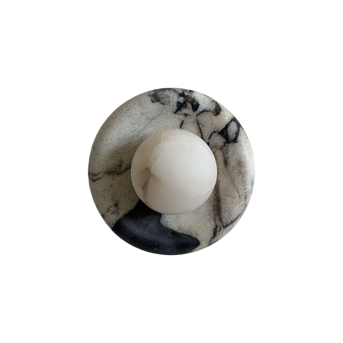 Solene Veined Alabaster Wall Sconce
