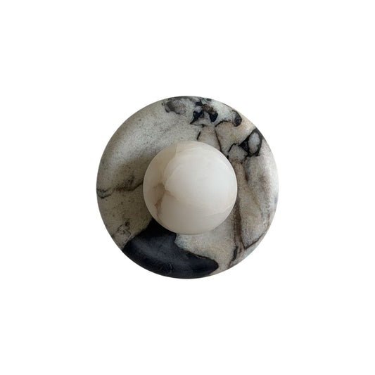 Solene Veined Alabaster Wall Sconce