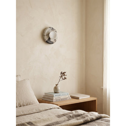 Solene Veined Alabaster Wall Sconce