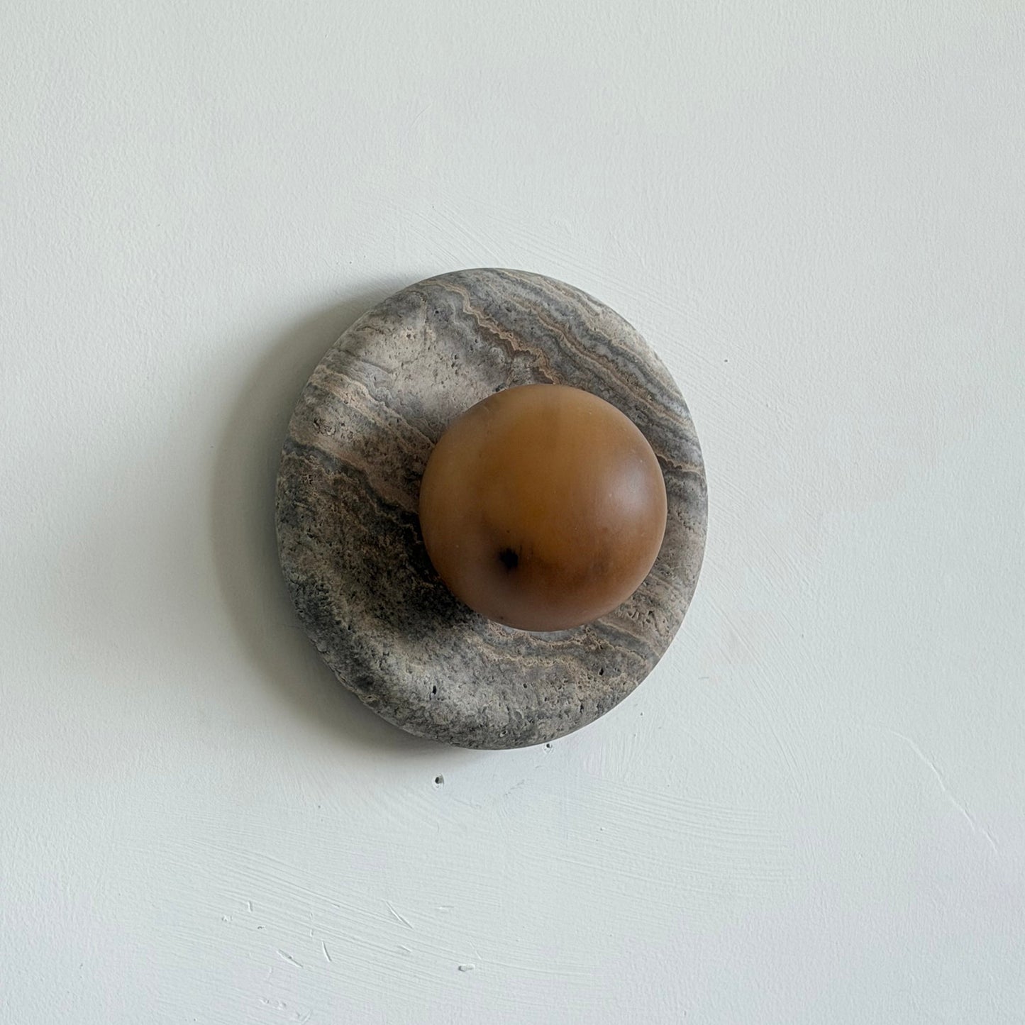 Solene Veined Alabaster Wall Sconce