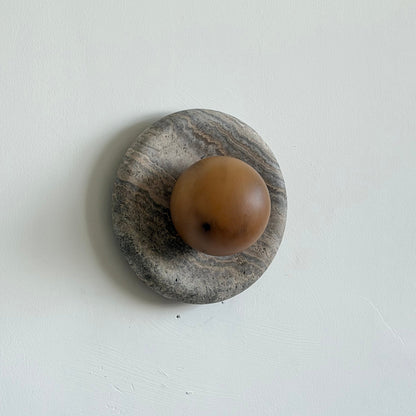 Solene Veined Alabaster Wall Sconce