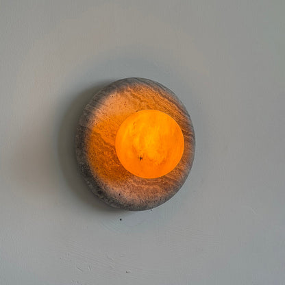Solene Veined Alabaster Wall Sconce