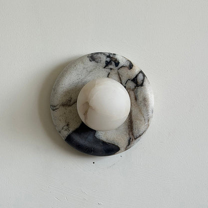 Solene Veined Alabaster Wall Sconce