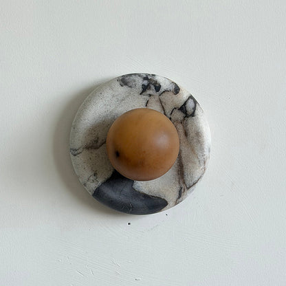 Solene Veined Alabaster Wall Sconce