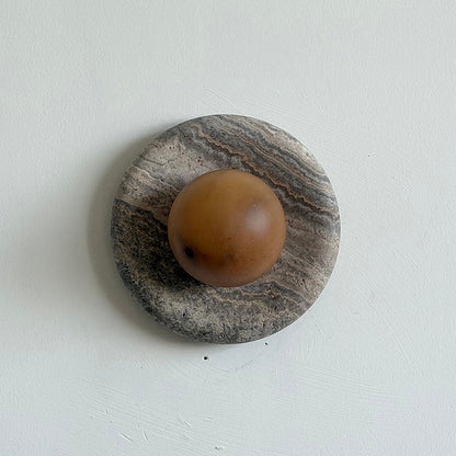 Solene Veined Alabaster Wall Sconce