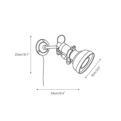 Vionune Rocker Arm Plug-in Wall Lamp