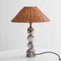 Rattan Marble Table Lamp