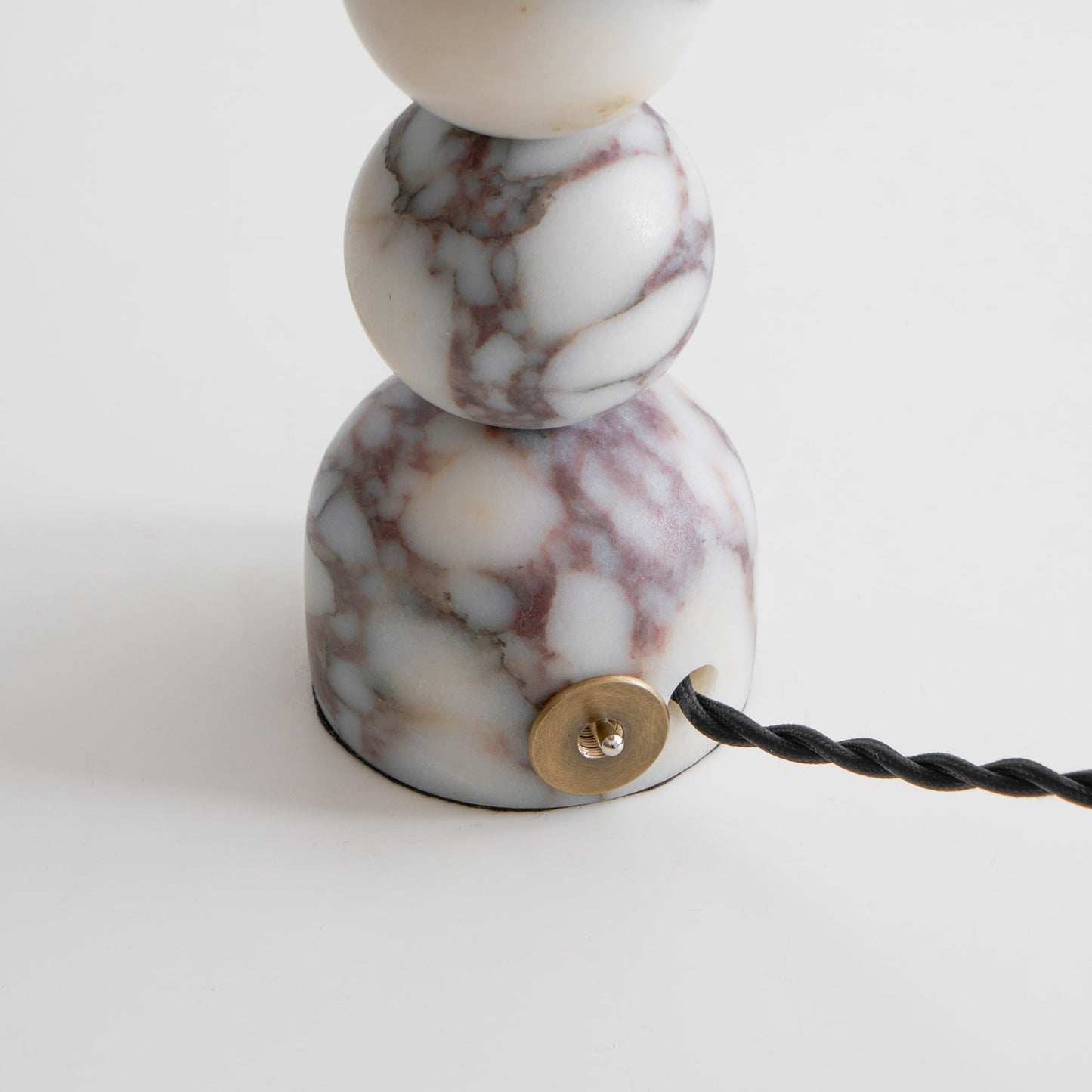 Rattan Marble Table Lamp