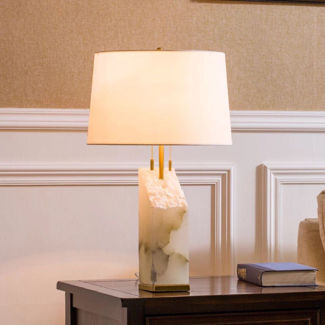 Jacaranda Alabaster Table Lamp