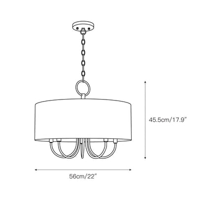 Lysola Drum Chandelier