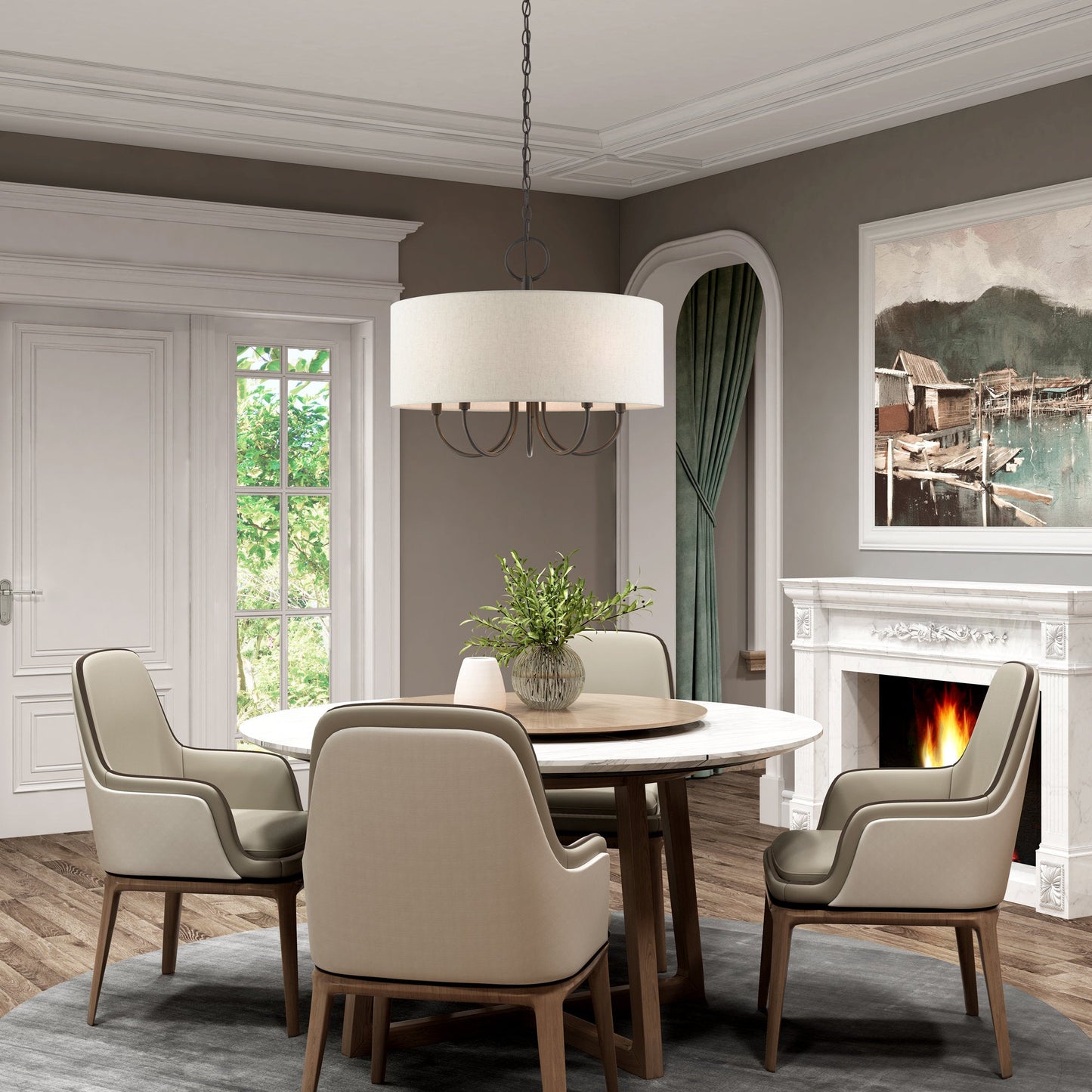 Lysola Drum Chandelier