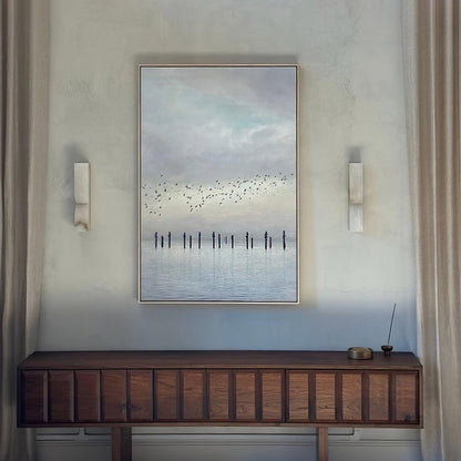 Rectangular Alabaster Wall Lamp