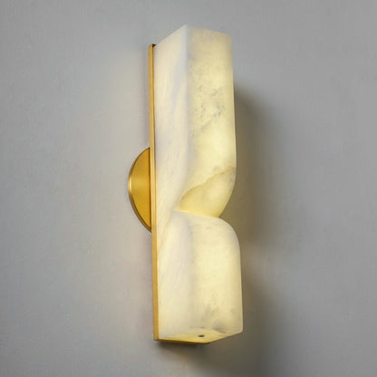 Rectangular Alabaster Wall Lamp