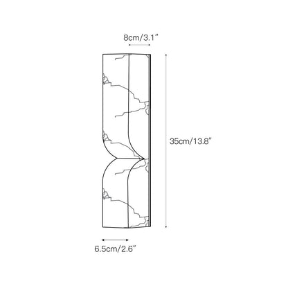Rectangular Alabaster Wall Lamp