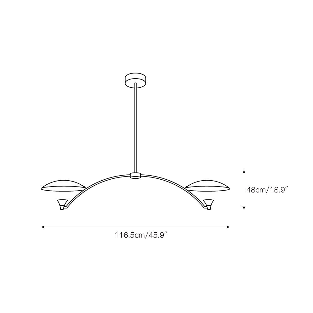 Disc Shade Chandelier