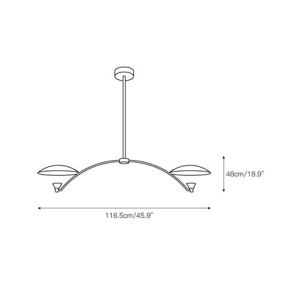 Disc Shade Chandelier