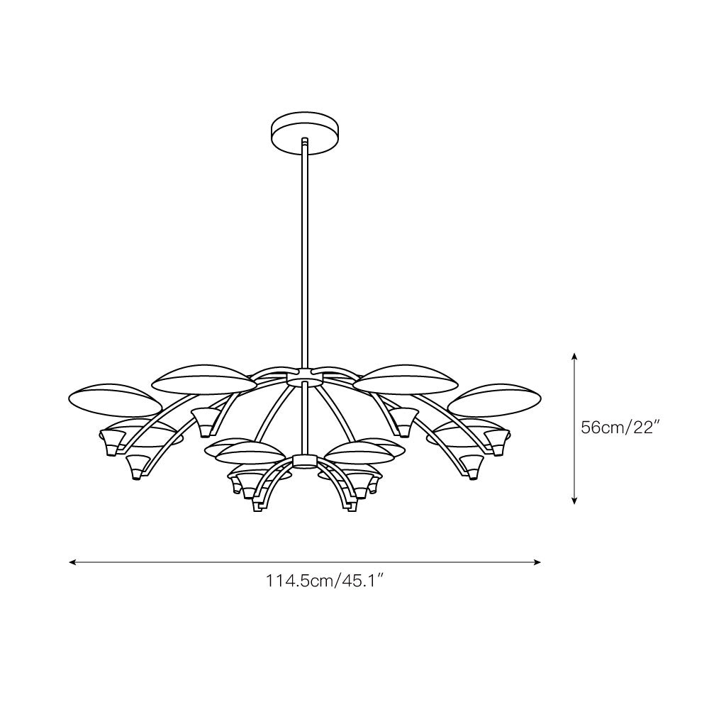 Disc Shade Chandelier