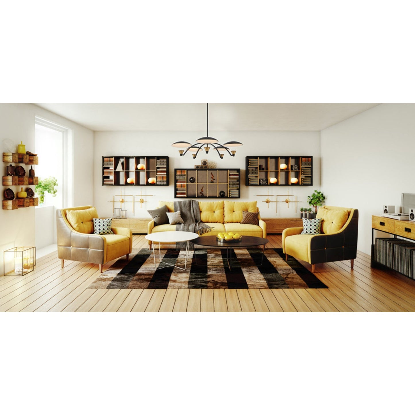 Disc Shade Chandelier