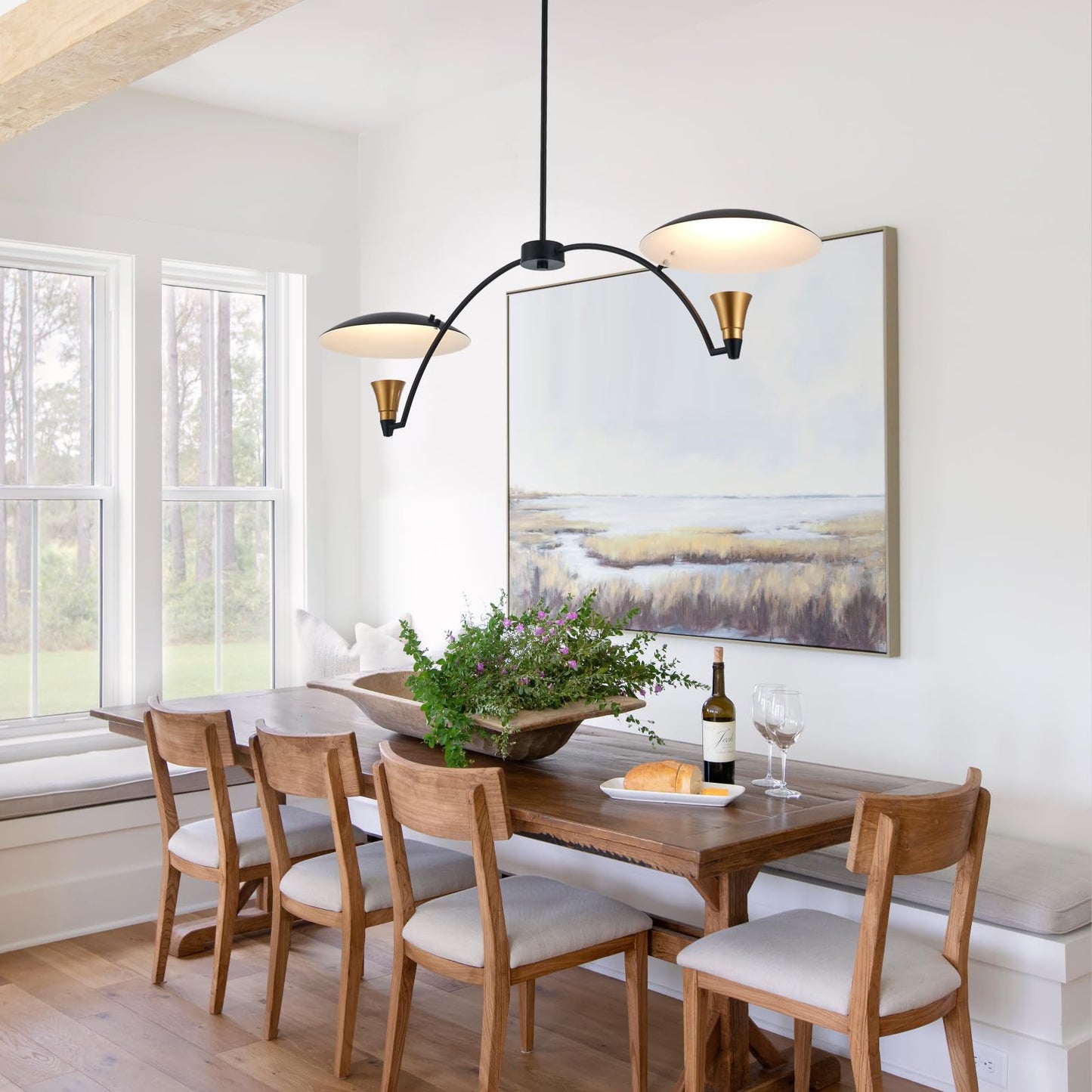 Disc Shade Chandelier