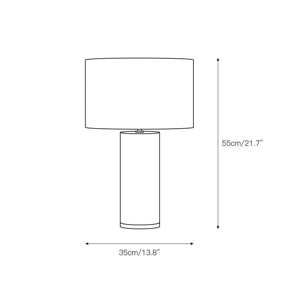 Natrolite Stone Table Lamp