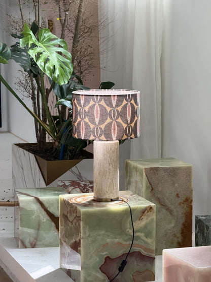 Natrolite Stone Table Lamp