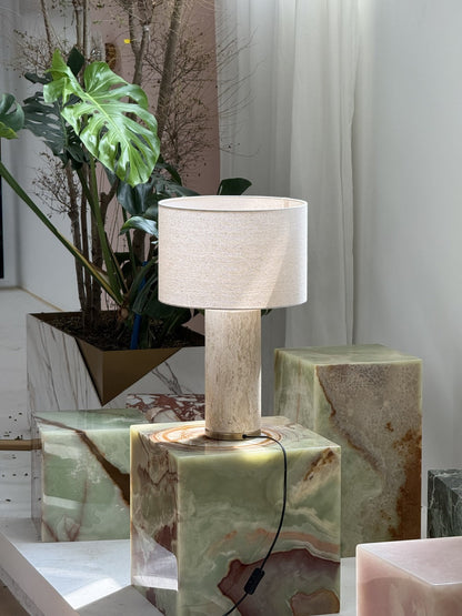 Natrolite Stone Table Lamp