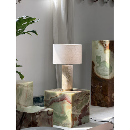 Natrolite Stone Table Lamp
