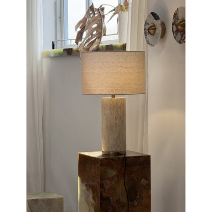Natrolite Stone Table Lamp