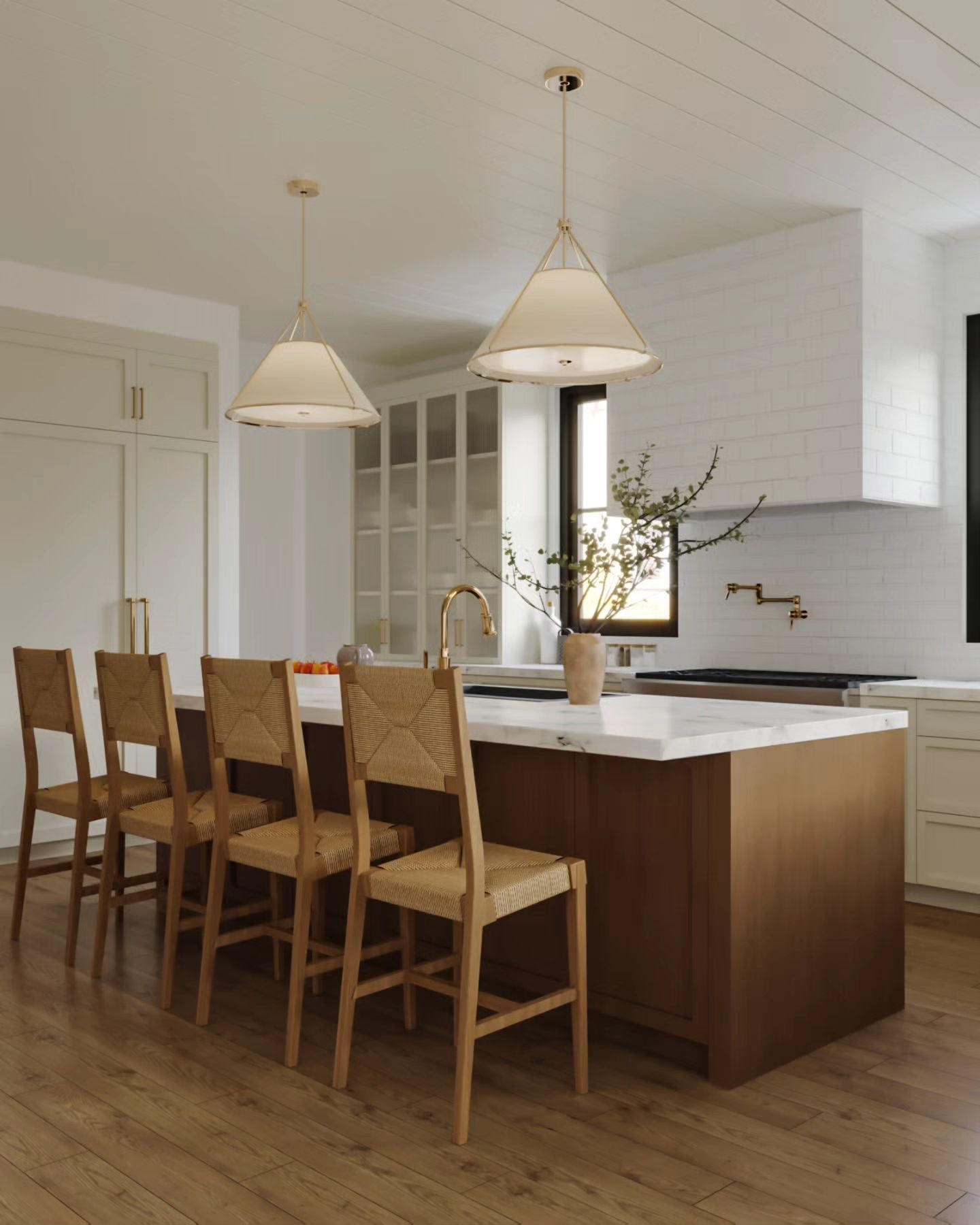 Natrolite Conical Pendant Lamp