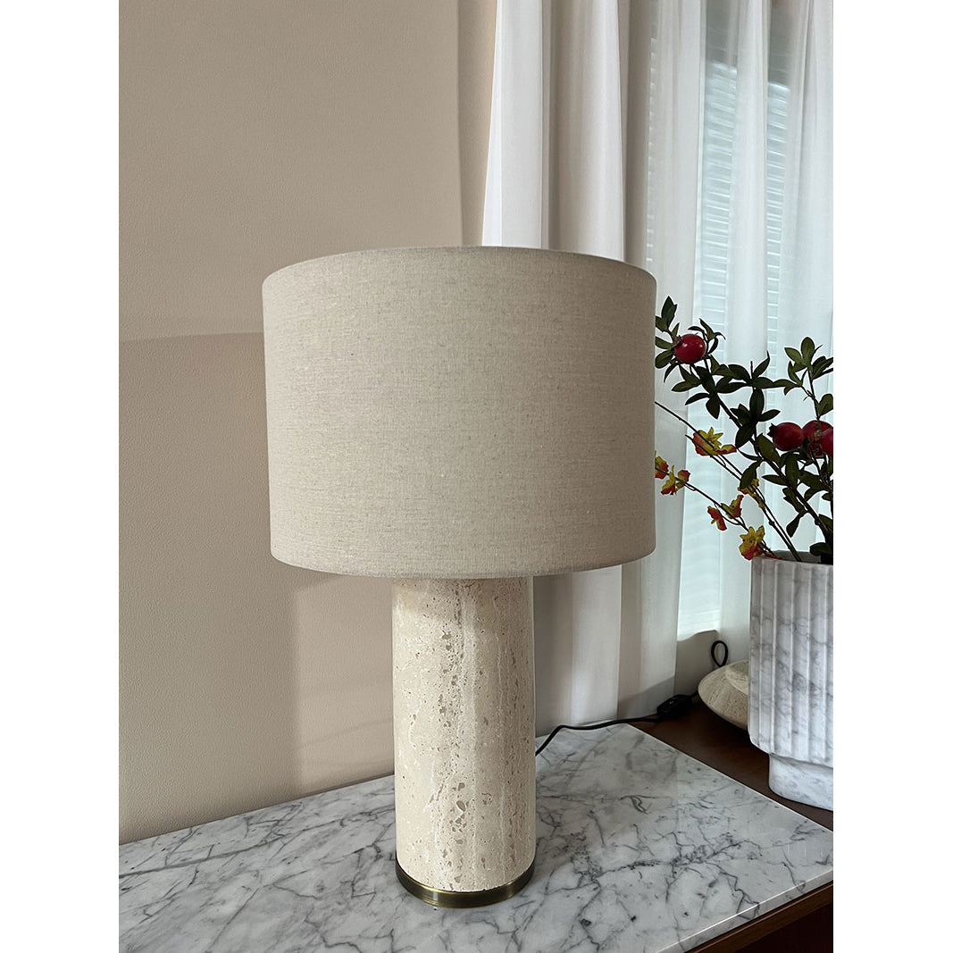 Natrolite Stone Table Lamp