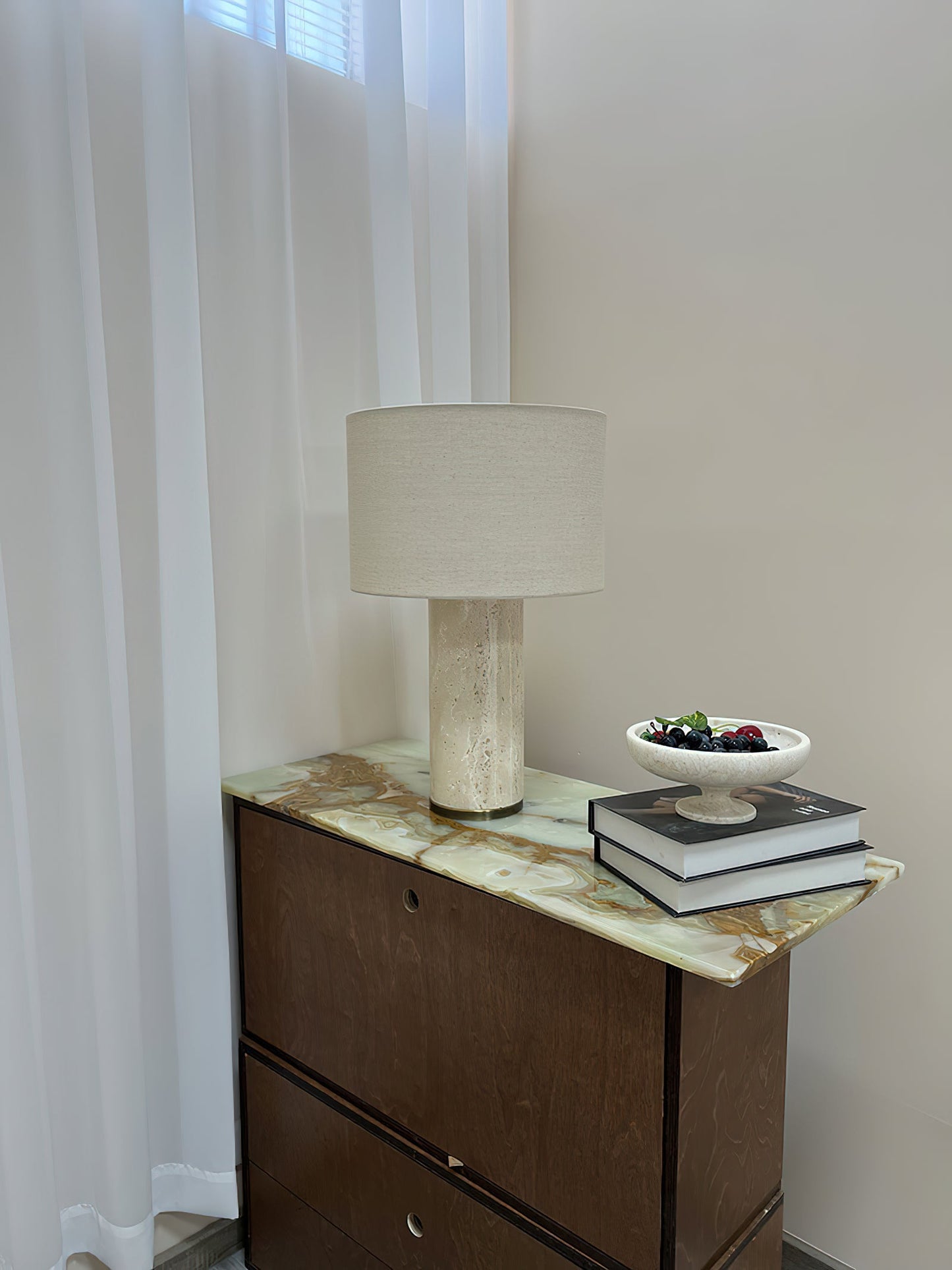 Natrolite Stone Table Lamp