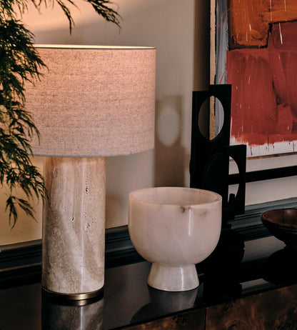 Natrolite Stone Table Lamp