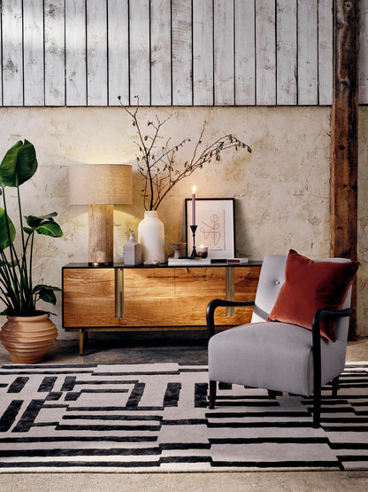 Natrolite Stone Table Lamp