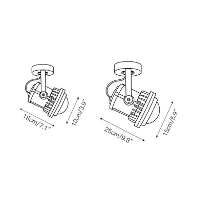 Falor Industrial Aluminum Spotlight