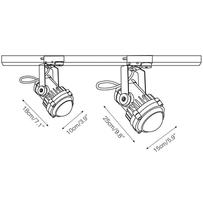 Falor Industrial Aluminum Track Lights
