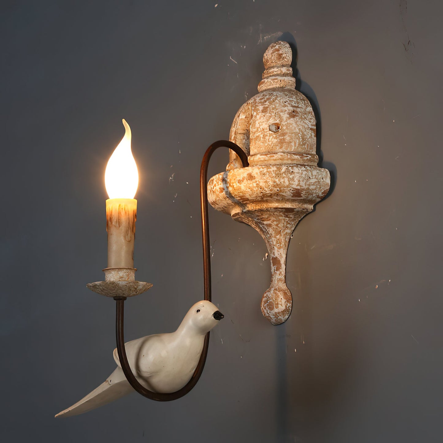 Falor Wooden Bird Wall Lamp