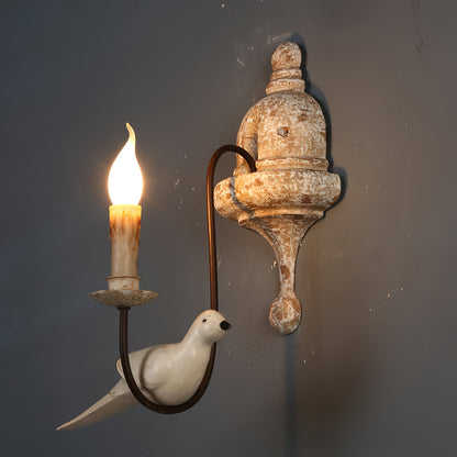 Falor Wooden Bird Wall Lamp