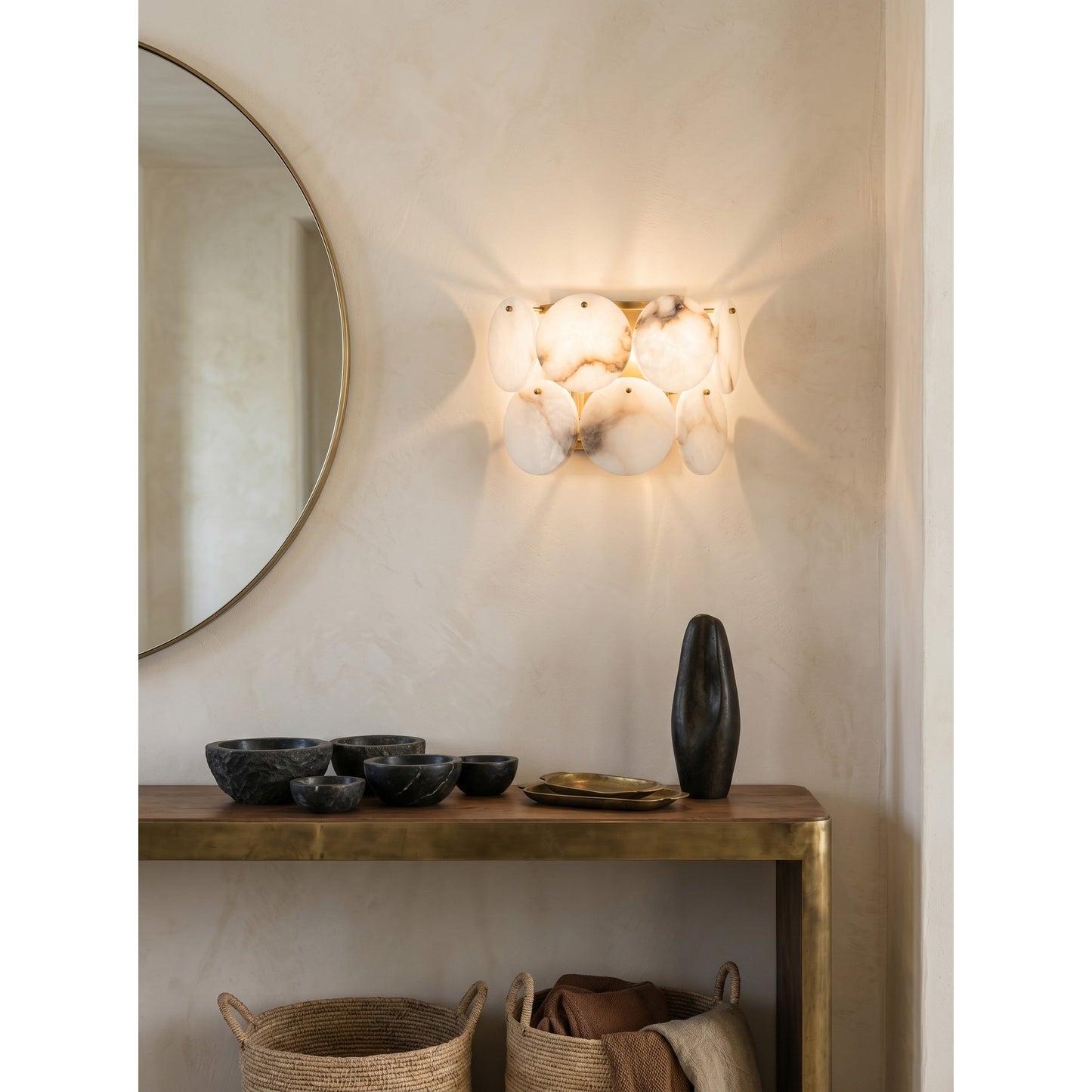 Nevune Alabaster Wall Lamp