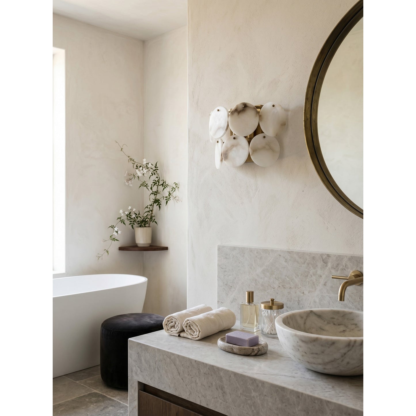 Nevune Alabaster Wall Lamp