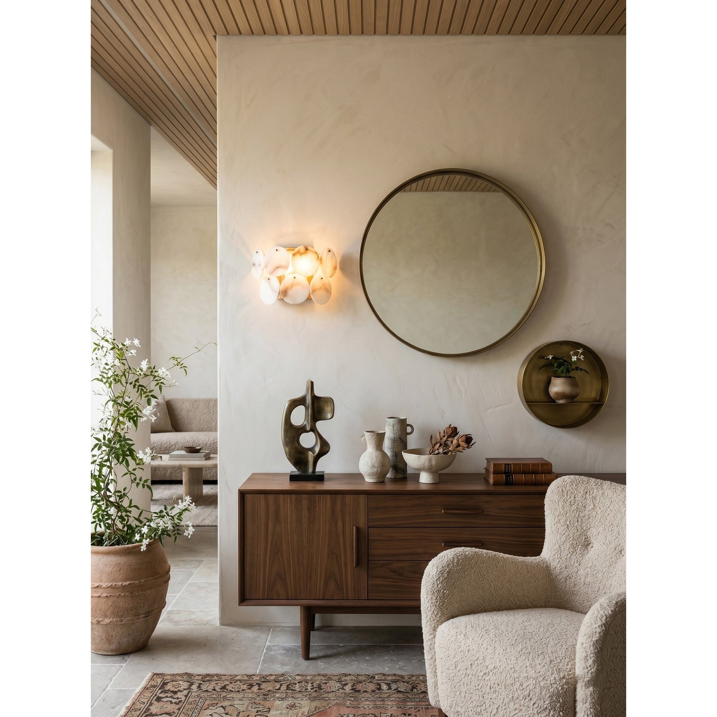 Nevune Alabaster Wall Lamp